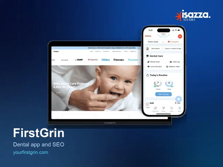FirstGrin app screens