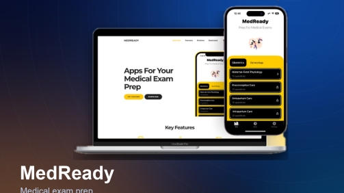 Medready app and website preview