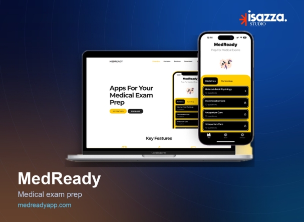 Medready app and website preview